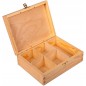 Wooden Tea Box – 5 Compartments – Handmade in UK