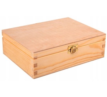 Wooden Tea Box – 5 Compartments – Natural Pine – Handmade in UK – Smooth Raw Finish – Storage for Tea