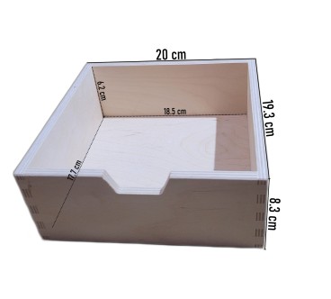 Wooden World Plywood Chest – 5 Drawer Mixed Organizer