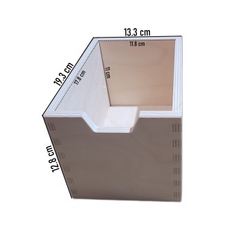 Wooden World Plywood Chest – 5 Drawer Mixed Organizer