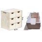 Plywood Chest with 6 Drawers – Desk & Craft Organizer – 28x20x28 cm