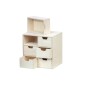 Plywood Chest with 6 Drawers – Desk & Craft Organizer – 28x20x28 cm
