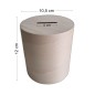 Wooden Cylinder Money Box – Natural Birch Piggy Bank with Bottom Plug – 12x10.5 cm
