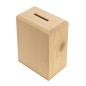 Pine Wood Opening Money Box – Reusable Wooden Piggy Bank with Bottom Screws – 13x10x6 cm