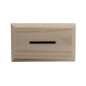 Pine Wood Opening Money Box – Reusable Wooden Piggy Bank with Bottom Screws – 13x10x6 cm