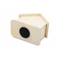 Wooden House-Shaped Money Box with Bottom Plug – Plywood Piggy Bank for Coins and Notes – 11x6x10.5 cm