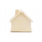 Wooden House-Shaped Money Box with Bottom Plug – Plywood Piggy Bank for Coins and Notes – 11x6x10.5 cm