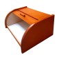 Small Orange Beech Wood Bread Box with Roll-Top Lid – Compact Wooden Kitchen Bread Bin 30x26x16 cm Small Orange Beech Wood Bread Box with Roll-Top Lid – Compact Wooden Kitchen Bread Bin 30x26x16 cm