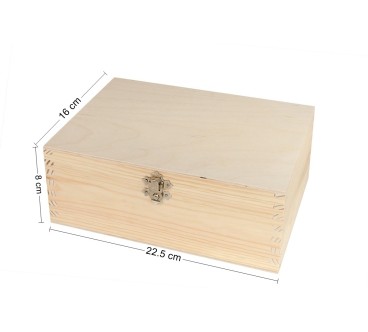 Wooden Tea Box – 6 Compartments – Handmade in UK