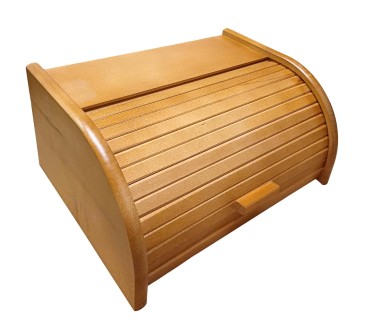 Small Wooden Bread Box – Light Brown Beech Wood