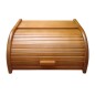 Small Light Brown Beech Wood Bread Box with Roll-Top Lid – Compact Wooden Kitchen Bread Bin 30x26x16 cm Small Light Brown Beech Wood Bread Box with Roll-Top Lid – Compact Wooden Kitchen Bread Bin 30x26x16 cm
