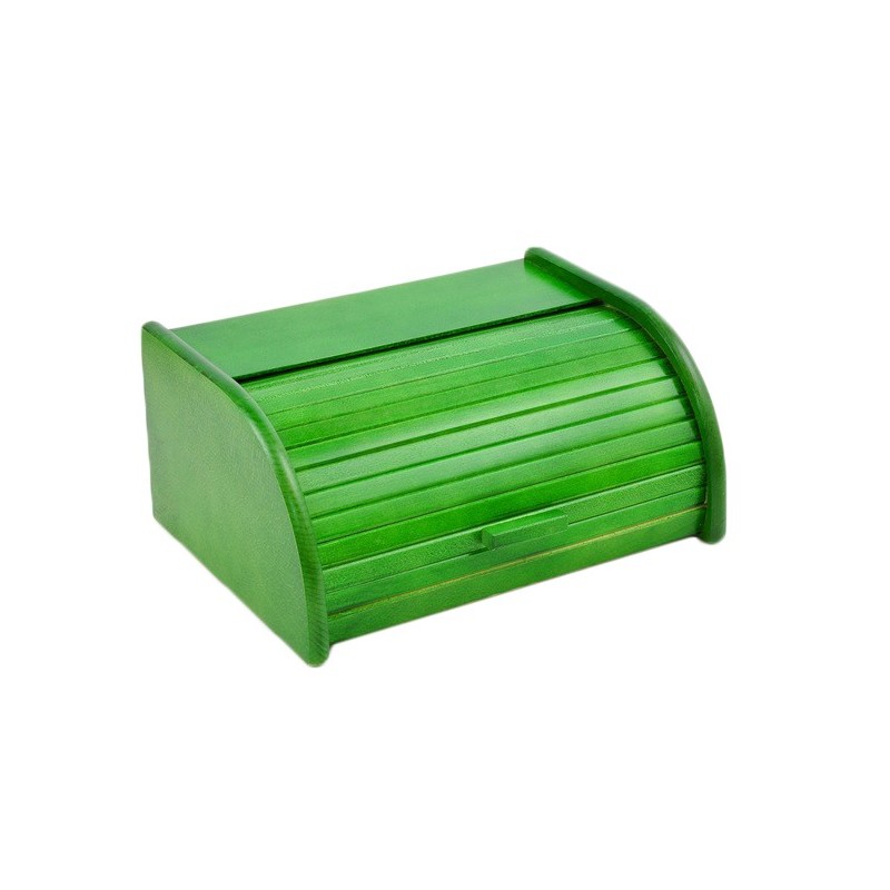 Small Green Beech Wood Bread Box with Roll-Top Lid – Compact Wooden Kitchen Bread Bin 30x26x16 cm Small Green Beech Wood Bread Box with Roll-Top Lid – Compact Wooden Kitchen Bread Bin 30x26x16 cm