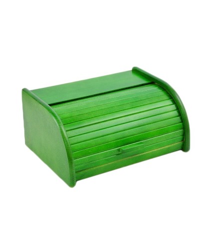 Small Wooden Bread Box – Green Beech Wood