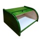 Small Green Beech Wood Bread Box with Roll-Top Lid – Compact Wooden Kitchen Bread Bin 30x26x16 cm Small Green Beech Wood Bread Box with Roll-Top Lid – Compact Wooden Kitchen Bread Bin 30x26x16 cm