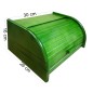 Small Green Beech Wood Bread Box with Roll-Top Lid – Compact Wooden Kitchen Bread Bin 30x26x16 cm Small Green Beech Wood Bread Box with Roll-Top Lid – Compact Wooden Kitchen Bread Bin 30x26x16 cm