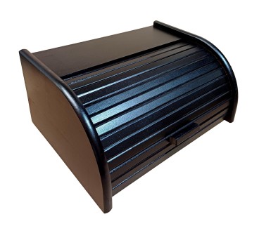 Small Wooden Bread Box – Black Beech Wood