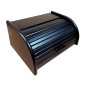 Small Black Beech Wood Bread Box with Roll-Top Lid – Compact Wooden Kitchen Bread Bin 30x26x16 cm Small Black Beech Wood Bread Box with Roll-Top Lid – Compact Wooden Kitchen Bread Bin 30x26x16 cm