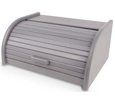 Small Wooden Bread Box – Grey Beech Wood