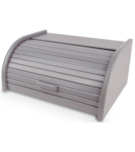 Small Wooden Bread Box – Grey Beech Wood