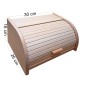 Small Raw Beech Wood Bread Bin – DIY & Crafting Roll Top Bread Box – 30x26x16 cm Small Raw Beech Wood Bread Bin – DIY & Crafting Roll Top Bread Box – 30x26x16 cm