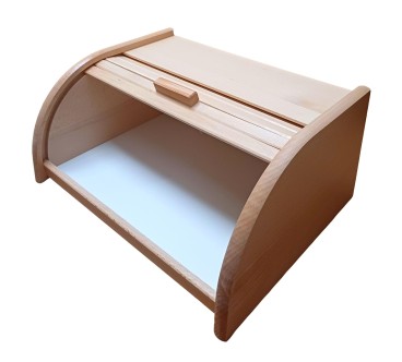 Large Raw Beech Bread Box – DIY Storage 40x30x18 cm