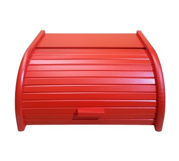 Large Red Wooden Bread Box – 40x30x18 cm