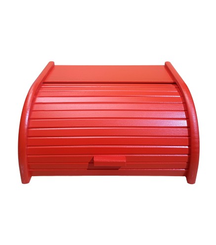 Large Red Wooden Bread Box – 40x30x18 cm
