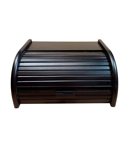 Large Black Beech Wood Bread Box – Wooden World