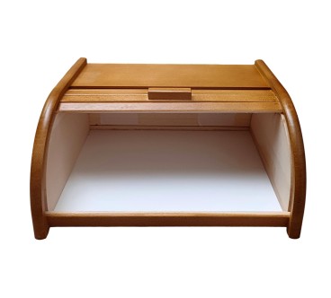 Large Light Brown Beech Wood Bread Box – Wooden World
