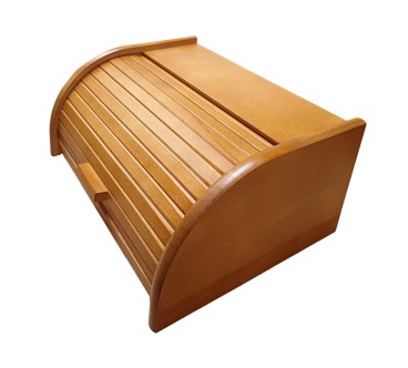 Large Light Brown Beech Wood Bread Box – Wooden World