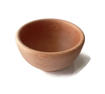 Wooden Bowl 10 cm – Natural Beech Wood – Oiled Finish