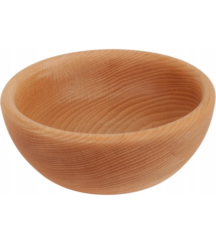 Wooden Bowl 12 cm – Natural Beech Wood – Oiled Finish
