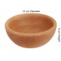 Wooden Bowl 12 cm – Natural Beech Wood, Oiled – Kitchen & Serving Bowl