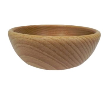 Wooden Bowl 18 cm – Natural Beech Wood – Oiled Finish