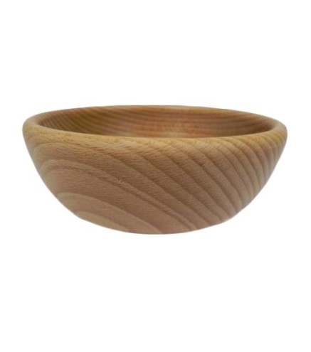 Wooden Bowl 18 cm – Natural Beech Wood – Oiled Finish