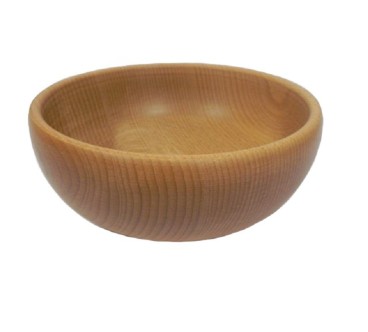 Wooden Bowl 18 cm – Natural Beech Wood – Oiled Finish