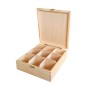 Wooden Tea Box – 9 Compartments – Handmade in UK