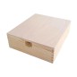 Wooden Tea Box – 9 Compartments – Natural Pine – Handmade in UK – Smooth Raw Finish – Storage for Tea