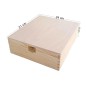 Wooden Tea Box – 9 Compartments – Natural Pine – Handmade in UK – Smooth Raw Finish – Storage for Tea