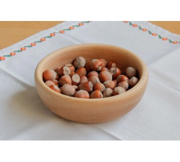 Wooden Bowl 25 cm – Natural Beech Wood – Oiled Finish