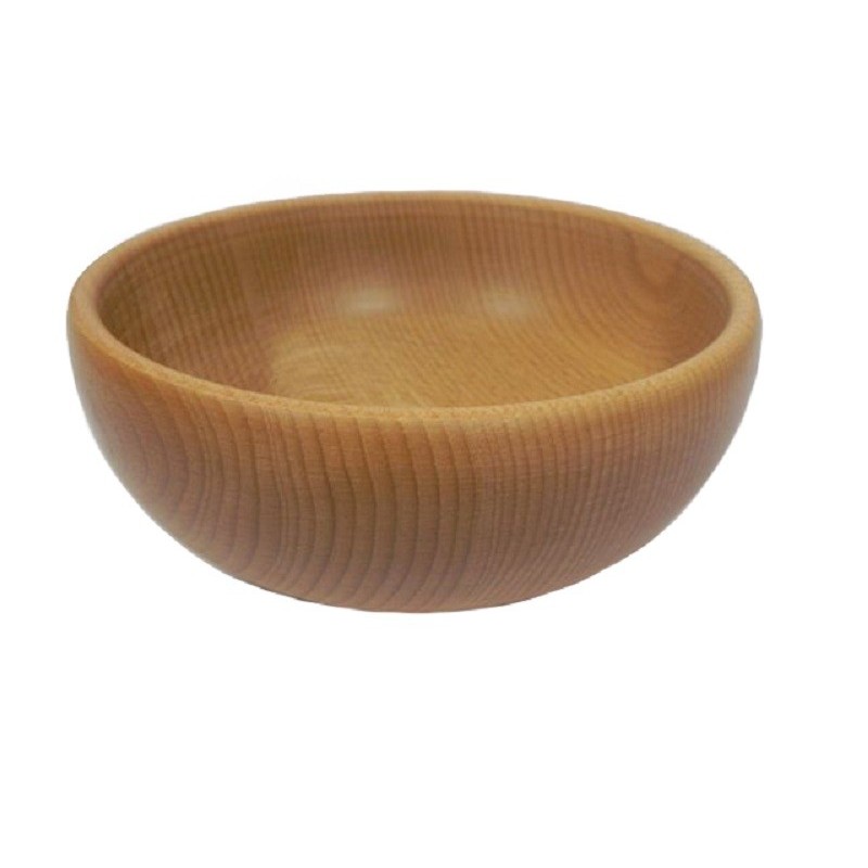 Wooden Bowl 25 cm – Natural Beech Wood, Oiled – Kitchen & Serving Bowl