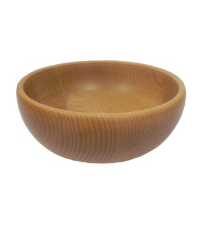 Wooden Bowl 25 cm – Natural Beech Wood – Oiled Finish
