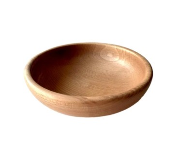 Wooden Bowl 30 cm – Natural Beech Wood – Oiled Finish