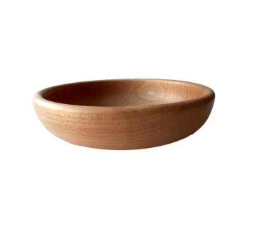 Wooden Bowl 30 cm – Natural Beech Wood – Oiled Finish