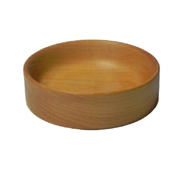 Wooden Bowl 20 cm – Straight-Sided Beech Wood – Oiled Finish
