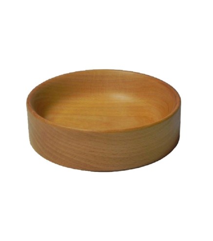 Wooden Bowl 20 cm – Straight-Sided Beech Wood – Oiled Finish