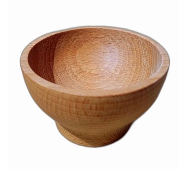 Wooden World Wooden Mortar and Pestle – Beech Wood Kitchen Tool