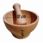 Wooden Mortar and Pestle Set – Beech Wood – 10.5x6 cm Bowl with 7.5 cm Pestle – Oiled Finish Wooden Mortar and Pestle Set – Beech Wood – 10.5x6 cm Bowl with 7.5 cm Pestle – Oiled Finish