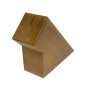 Wooden Knife Block – Beech Wood Countertop Holder for 5 Knives – Lacquered Light Brown Finish Wooden Knife Block – Beech Wood Countertop Holder for 5 Knives – Lacquered Light Brown Finish