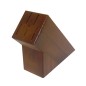Wooden Knife Block – Beech Wood Countertop Holder for 5 Knives – Dark Brown Lacquered Finish Wooden Knife Block – Beech Wood Countertop Holder for 5 Knives – Dark Brown Lacquered Finish